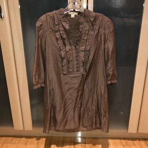 Forever21 Long Button Down Top Size M